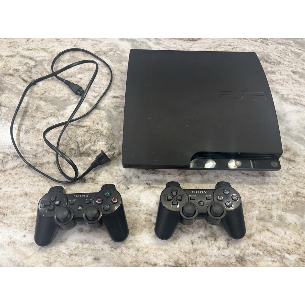 Sony PlayStation 3 Slim 160GB Console - Black. Tested And Working